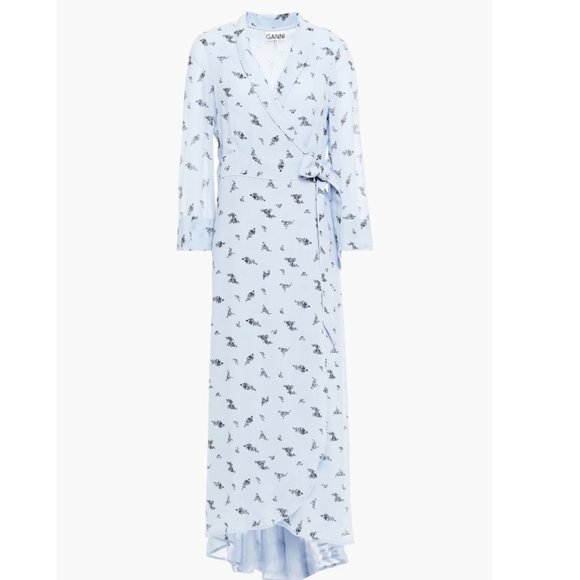 GANNI floral wrap dress - Picture 3 of 5